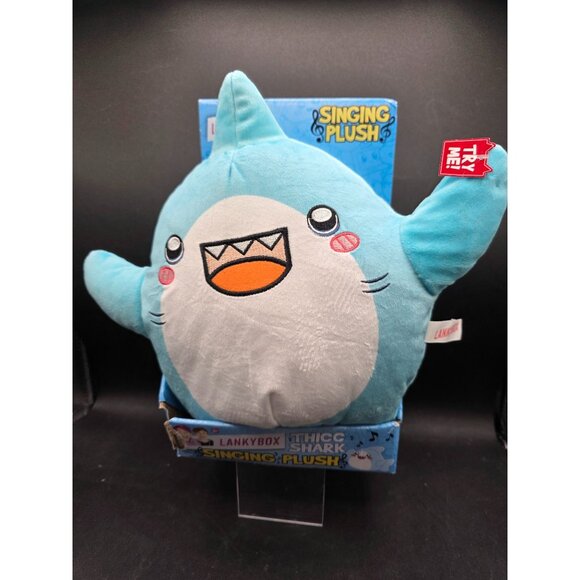 Lankybox Thicc Shark Singing Plush Toy Licensed By Bonkers Toy Co. Soft Stuffed - Picture 1 of 4